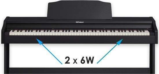 bộ loa 2 bên hông của đàn piano điện Roland RP-102