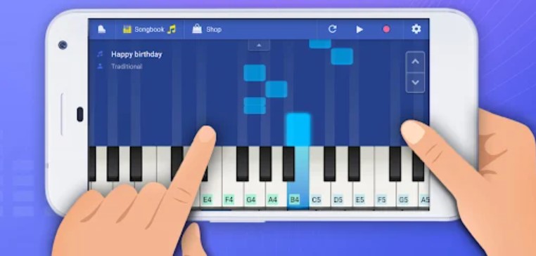 chơi piano trên điện thoại bằng Pianist HD: Piano +