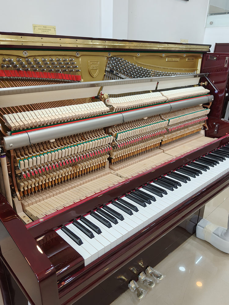 bộ máy Piano Knabe WMV-132FD màu nâu đỏ