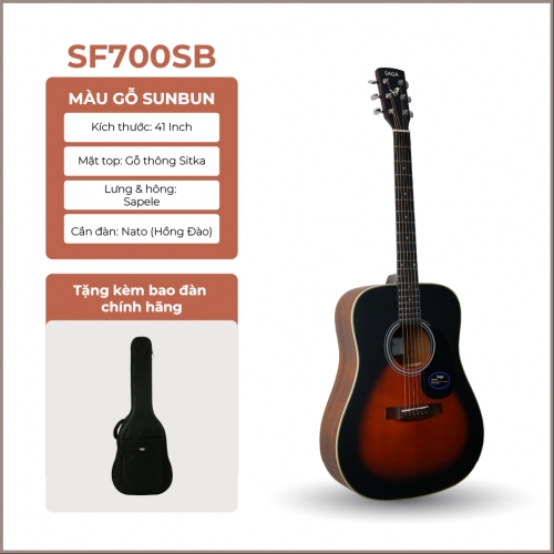 Đàn guitar Saga SF700 SB